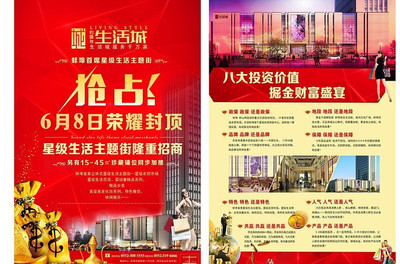 商鋪房地產DM單頁